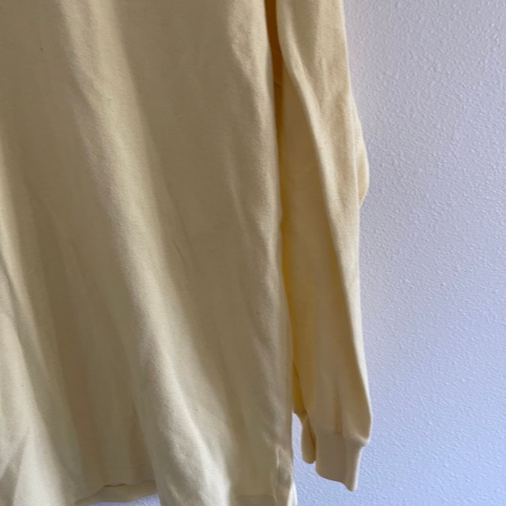 Vintage Y2K Preppy Polo Ralph Lauren Pale Yellow Slouchy Turtleneck - Picture 8 of 10
